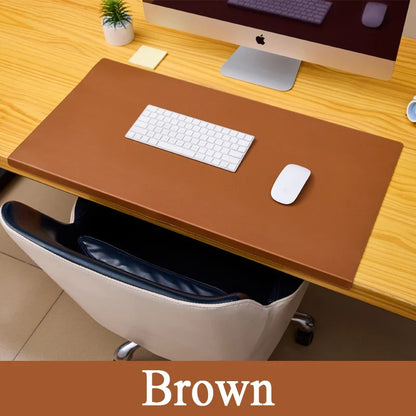 Wrist Support Desk Mat in PU Leather