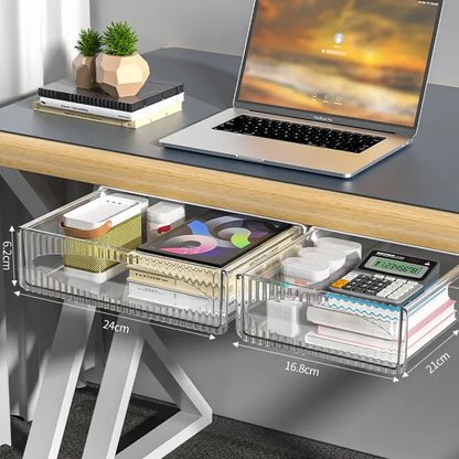 Retractable Under-Shelf Organizer for Hidden Storage