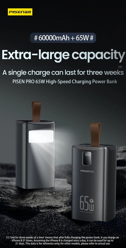 Portable Battery Charger with 60000mAh Capacity