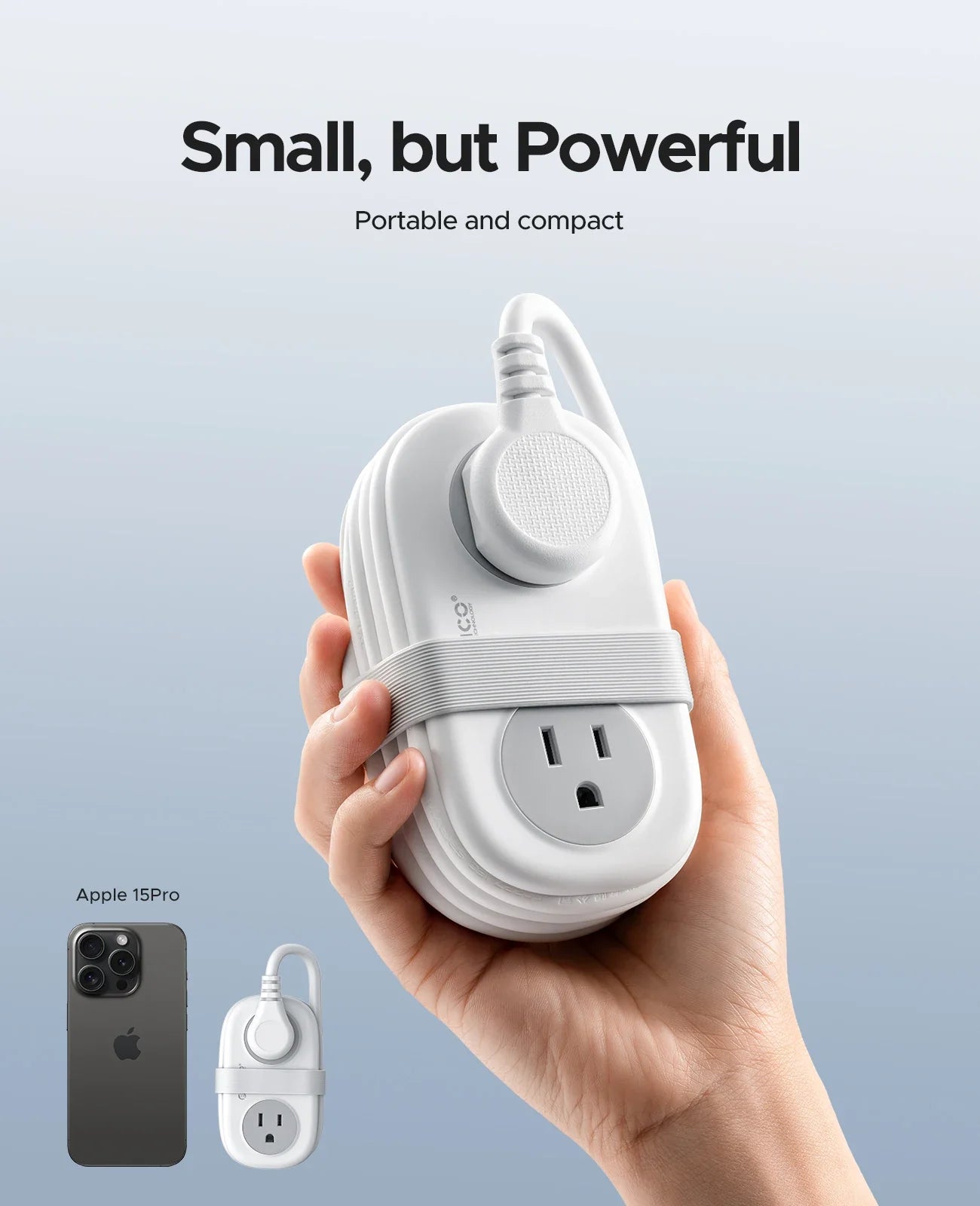 Power Strip with 4 Outlets and Surge Protection