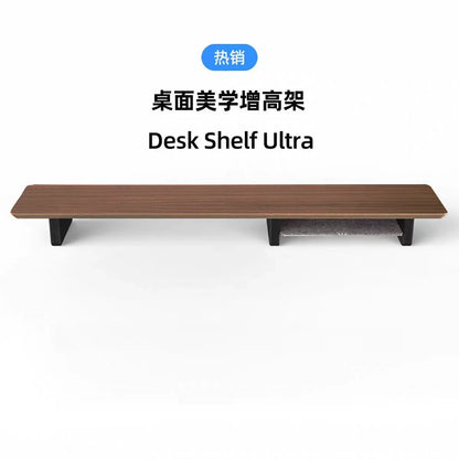 Wooden Monitor Stand in Black Walnut Finish