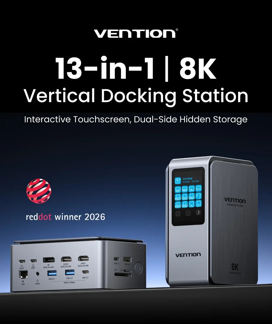 Multiport Docking Station with 13 Functions
