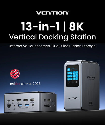 Multiport Docking Station with 13 Functions