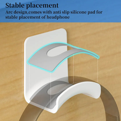 Wall-Mounted Holder for Headphones