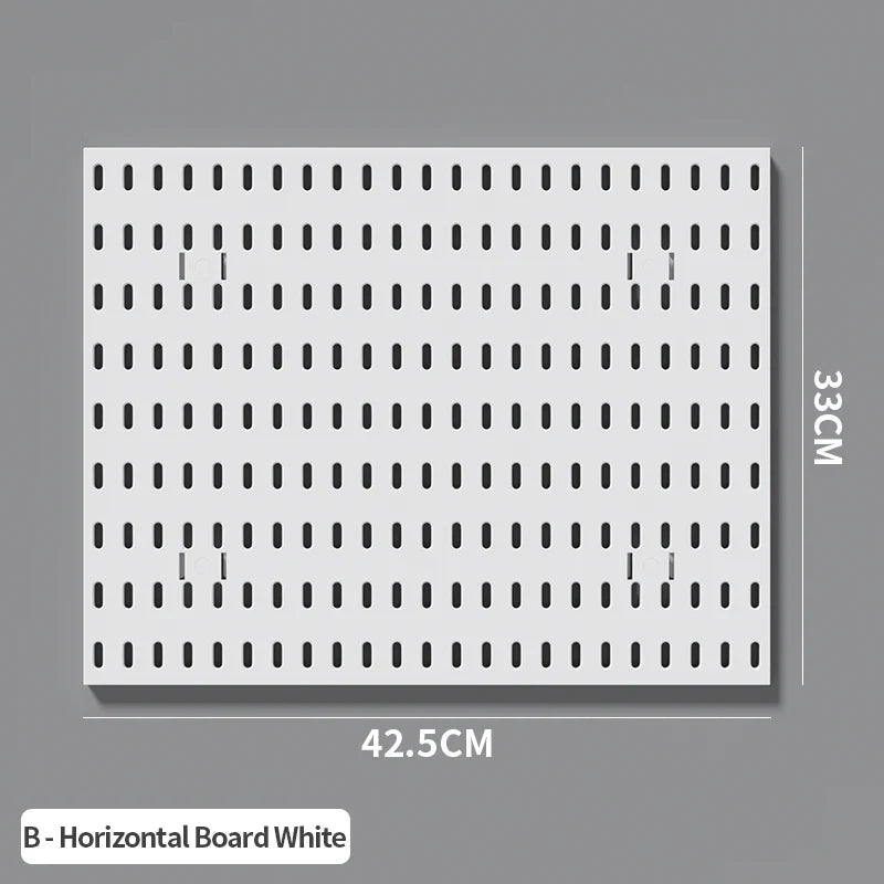 Desktop Organizer with Pegboard Design - Simple Setup, No Drilling Required