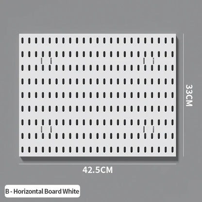 Desktop Organizer with Pegboard Design - Simple Setup, No Drilling Required