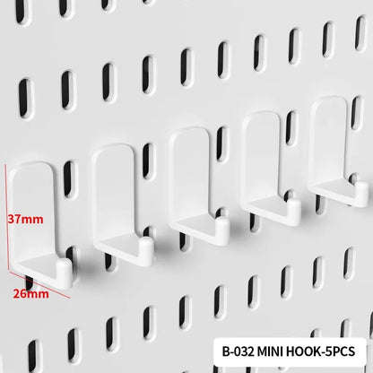 Desktop Organizer with Pegboard Design - Simple Setup, No Drilling Required