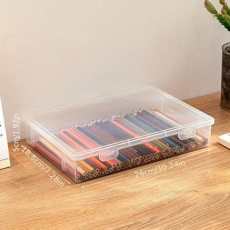 Transparent Pencil Storage Case for Organization