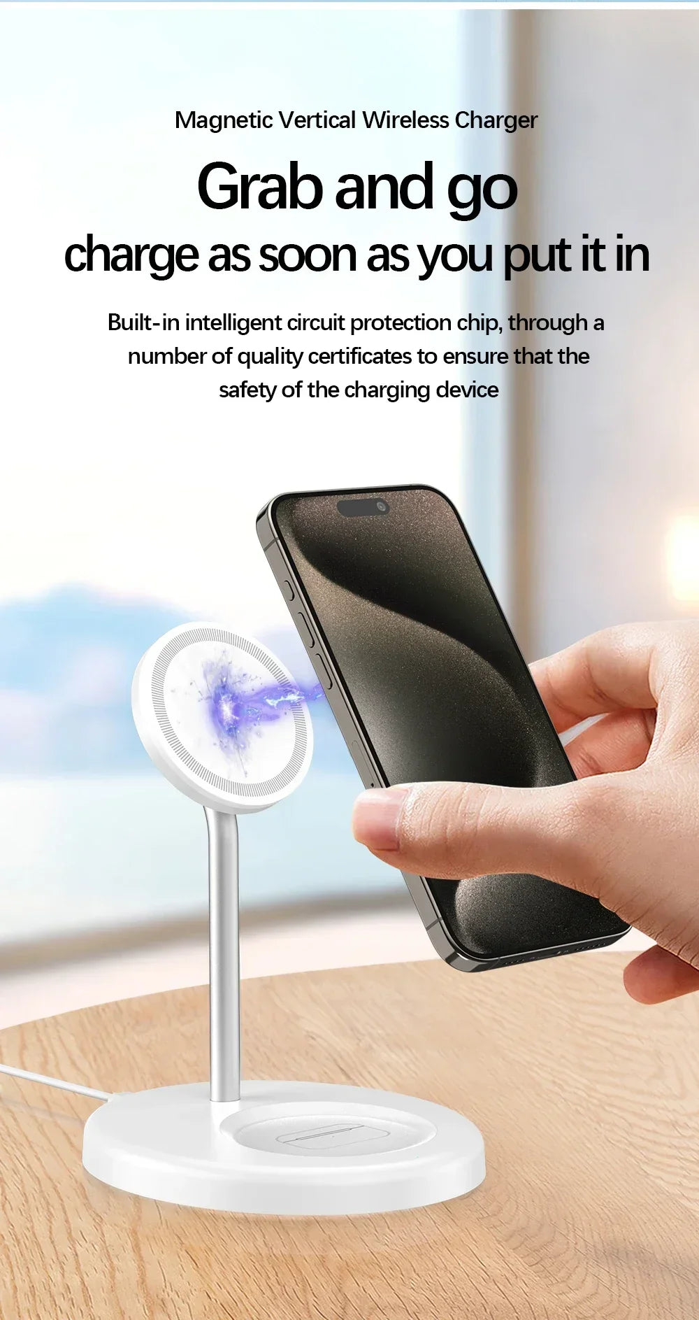 Dual Magnetic Wireless Charger Station
