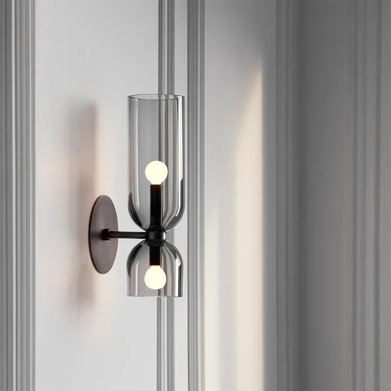 Elegant Glass Wall Sconce – Modern Nordic Design