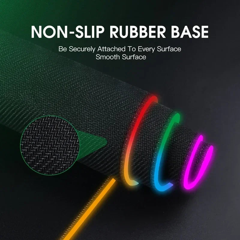 Wireless Desk Pad with RGB Lighting for Keyboard