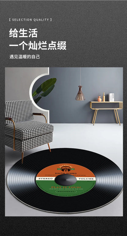 Round Decorative Area Rug for Game Room
