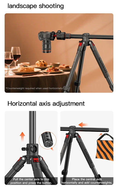 Compact Overhead Tripod for Cameras
