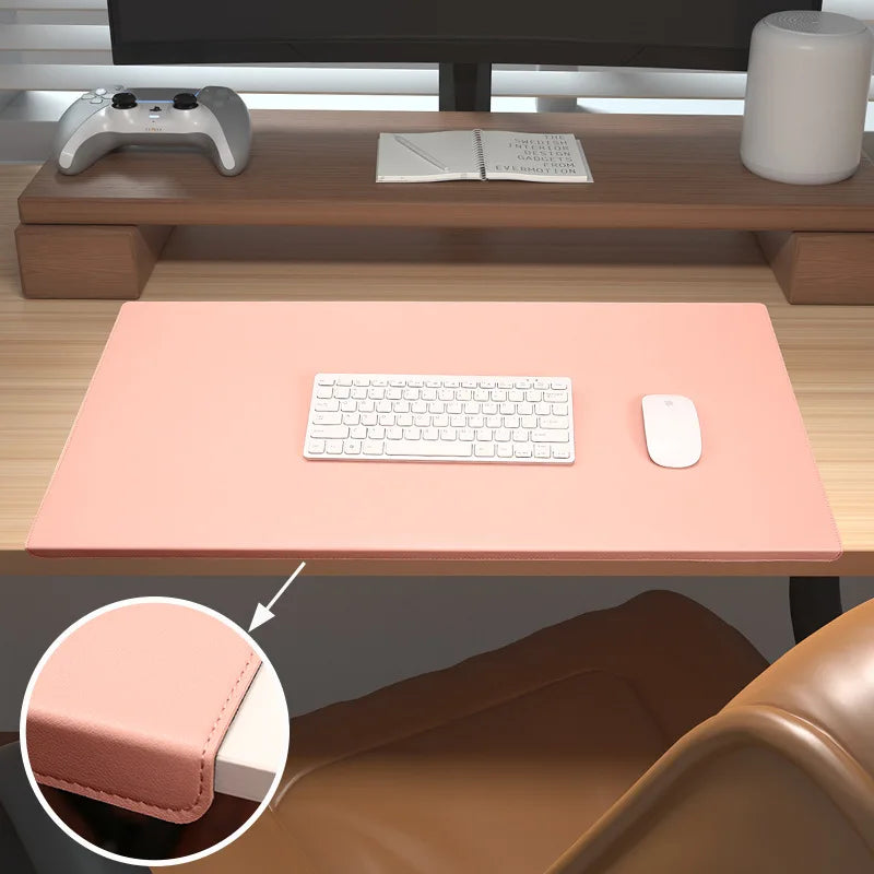 Wrist Support Desk Mat in PU Leather