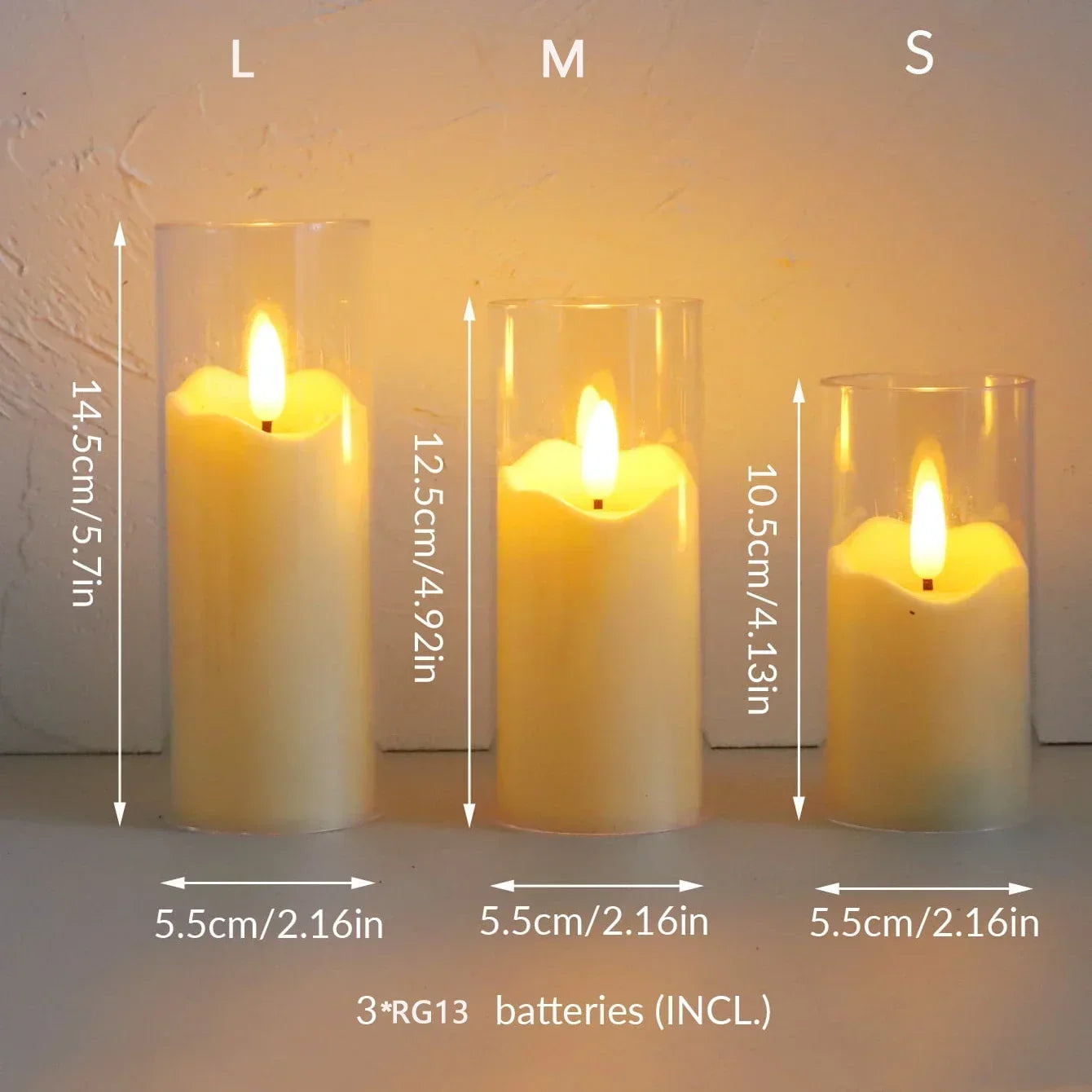 Battery Operated LED Candles Without Flames