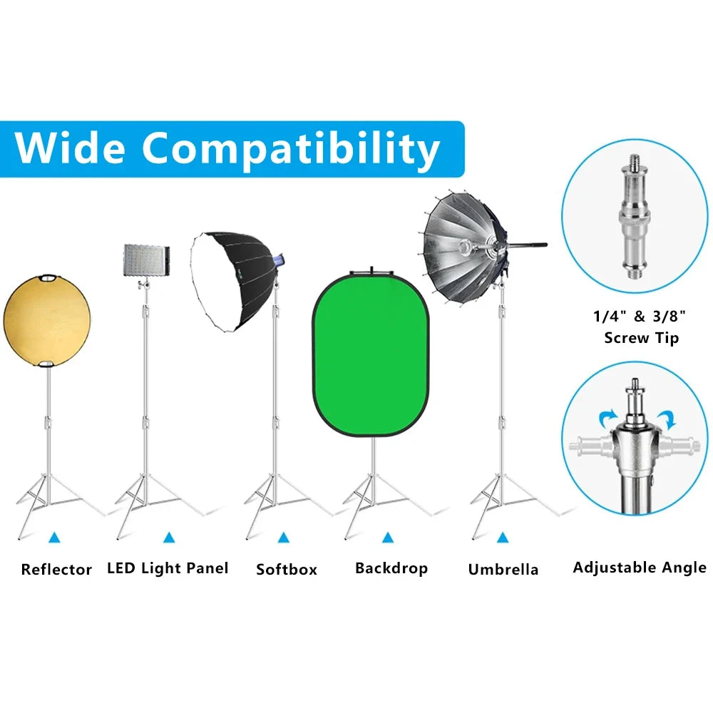 Tripod for Studio Lighting - 2.9M Height Adjustable Stand