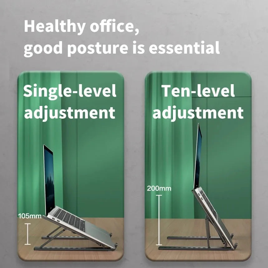 Versatile Stand for Laptops and Tablets with Adjustable Height