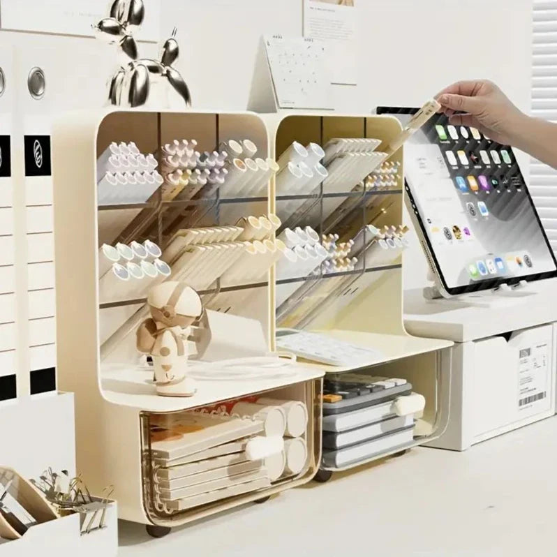 Desk Organizer with Pencil Compartment – Multi-Tier Storage Solution