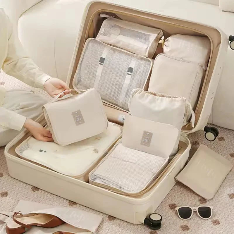 Set of Storage Cubes for Travel Packing