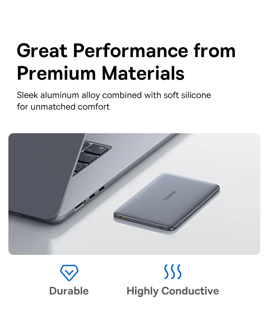 5K MagSafe Power Bank - Slim Portable Charger