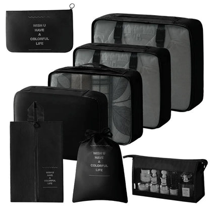 Set of Storage Cubes for Travel Packing