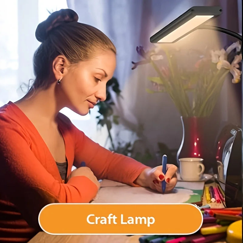 Sturdy Desk Lamp with 88 LEDs and Clamp Attachment