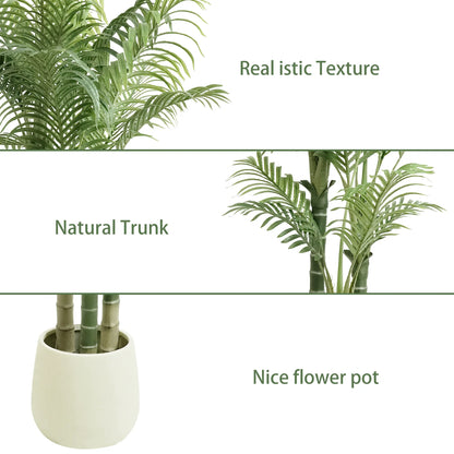 Decorative Areca Palm Plant - Faux Indoor Tree