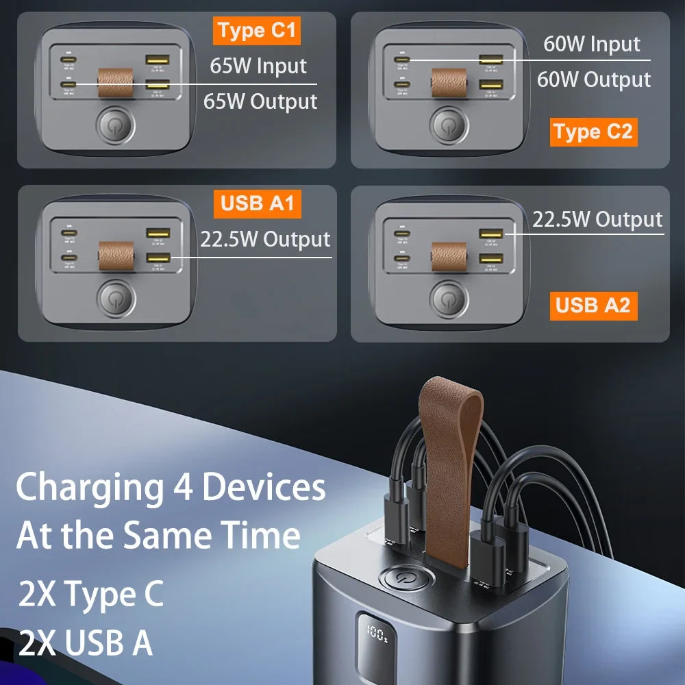 Portable Battery Charger with 60000mAh Capacity