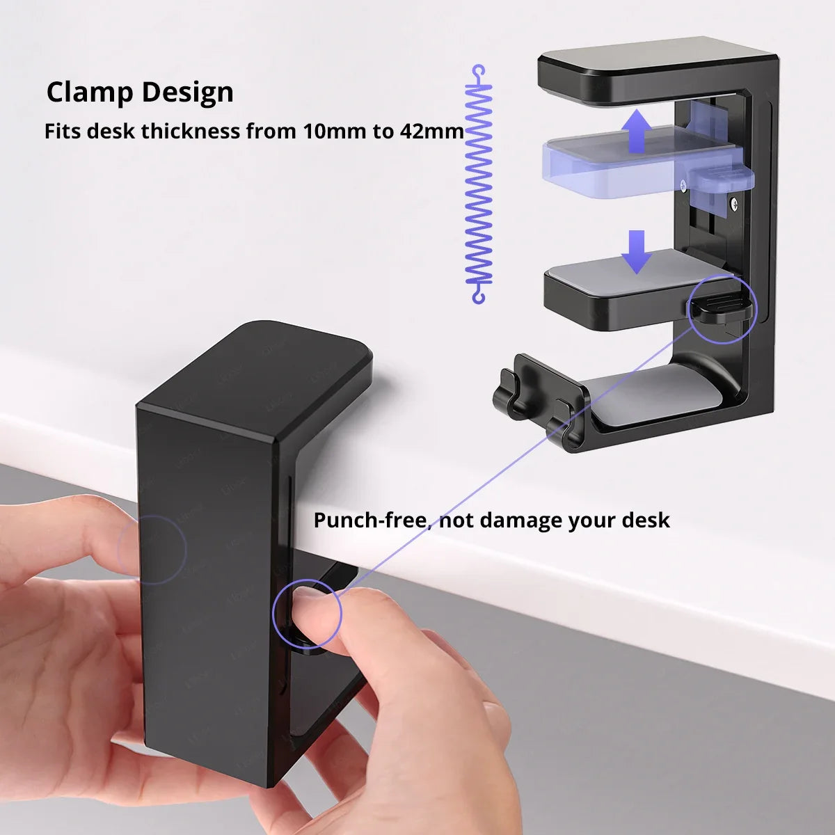 Headphone Stand with Dual Controller Holder