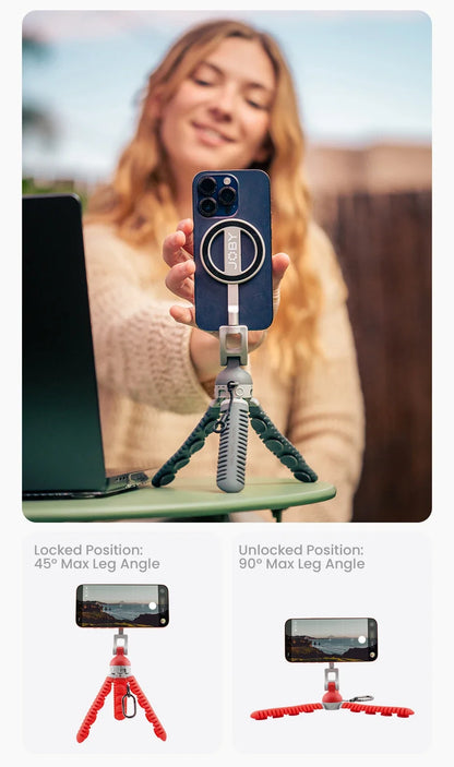 Tripod with Magnetic Suction Feature