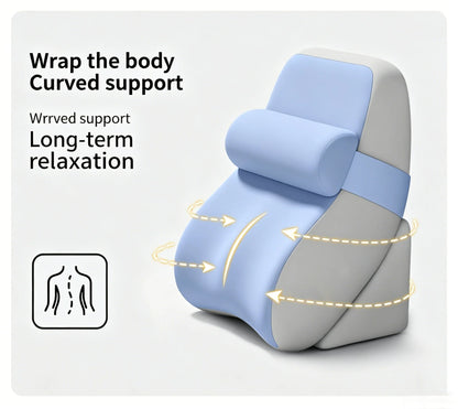Extra Large Back Support Wedge Pillow with Ergonomic Design