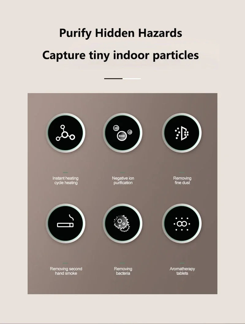 Compact HEPA Air Cleaner for Desktop Use