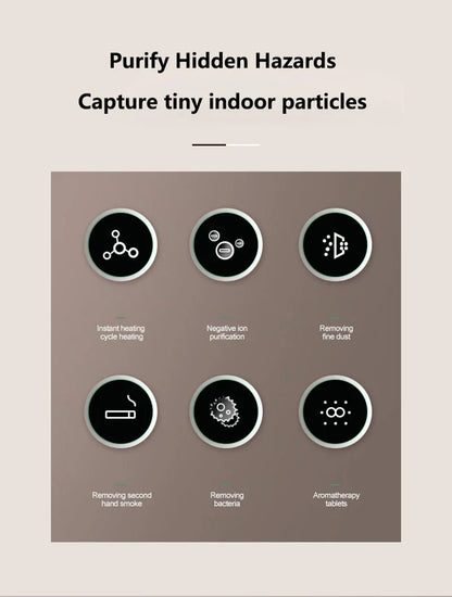 Compact HEPA Air Cleaner for Desktop Use
