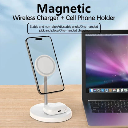 Dual Magnetic Wireless Charger Station