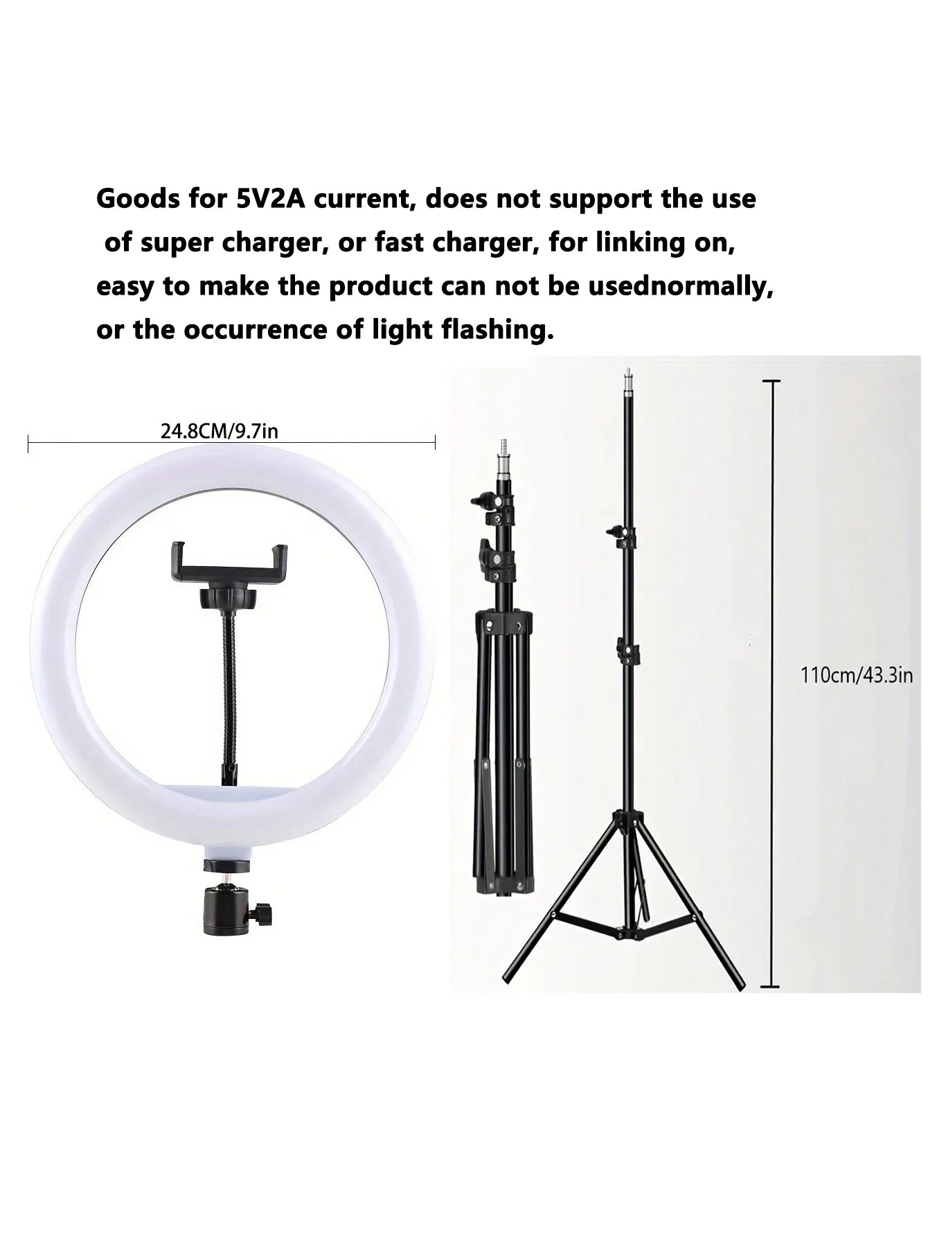 Ring Light with 110cm Tripod Stand