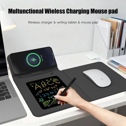 Writing Tablet and Foldable Mouse Pad with Charging Feature