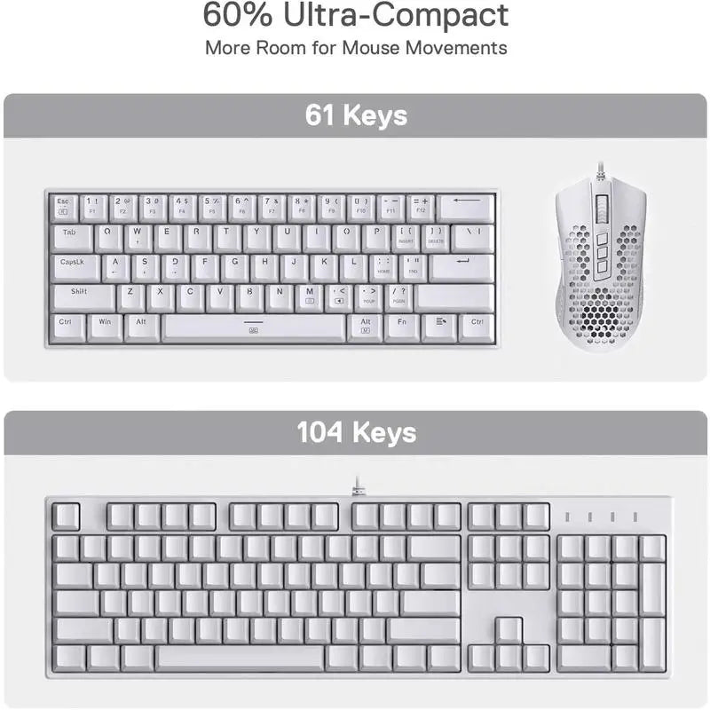 60% Hot-Swap Gaming Keyboard in Red