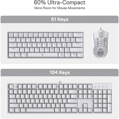 60% Hot-Swap Gaming Keyboard in Red