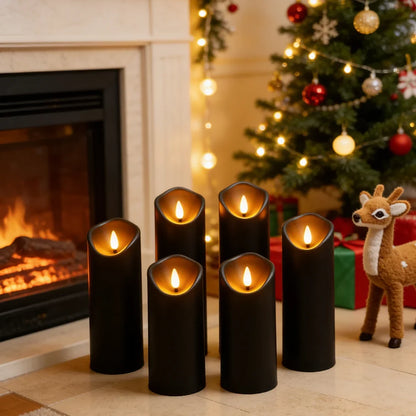Set of 5 LED Candles Without Flame – Wobbling Design