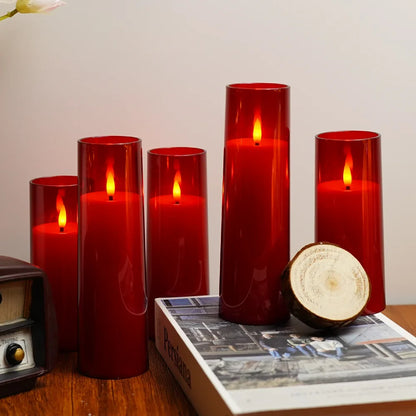 LED Candles with Remote Control - Pack of 5