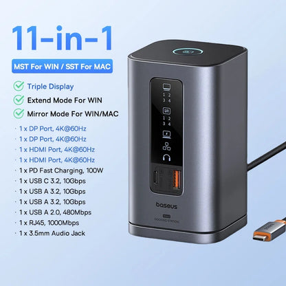 11-in-1 Multi-Port Docking Station
