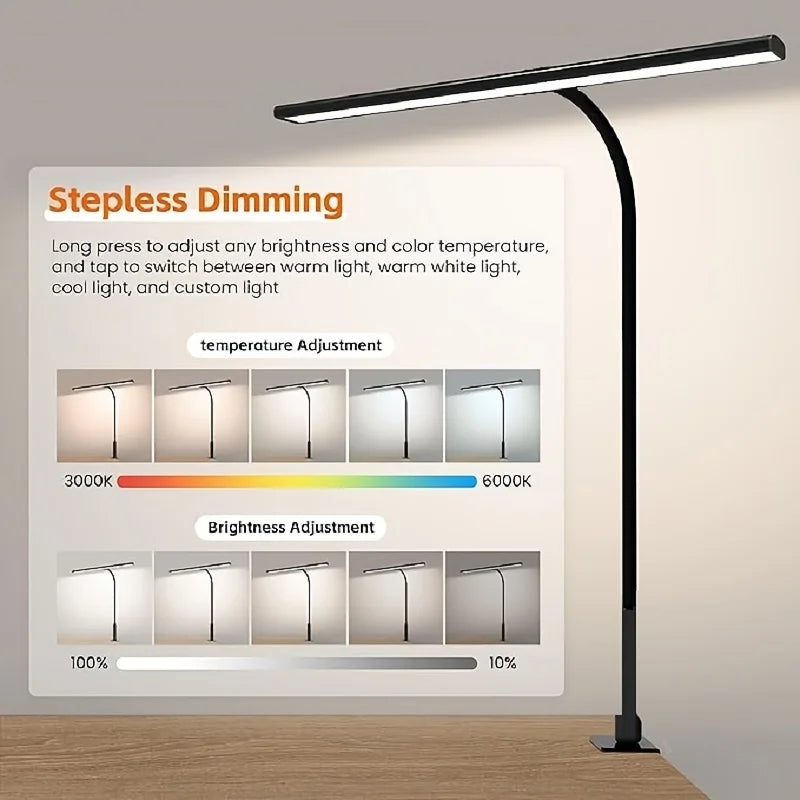 Sturdy Desk Lamp with 88 LEDs and Clamp Attachment