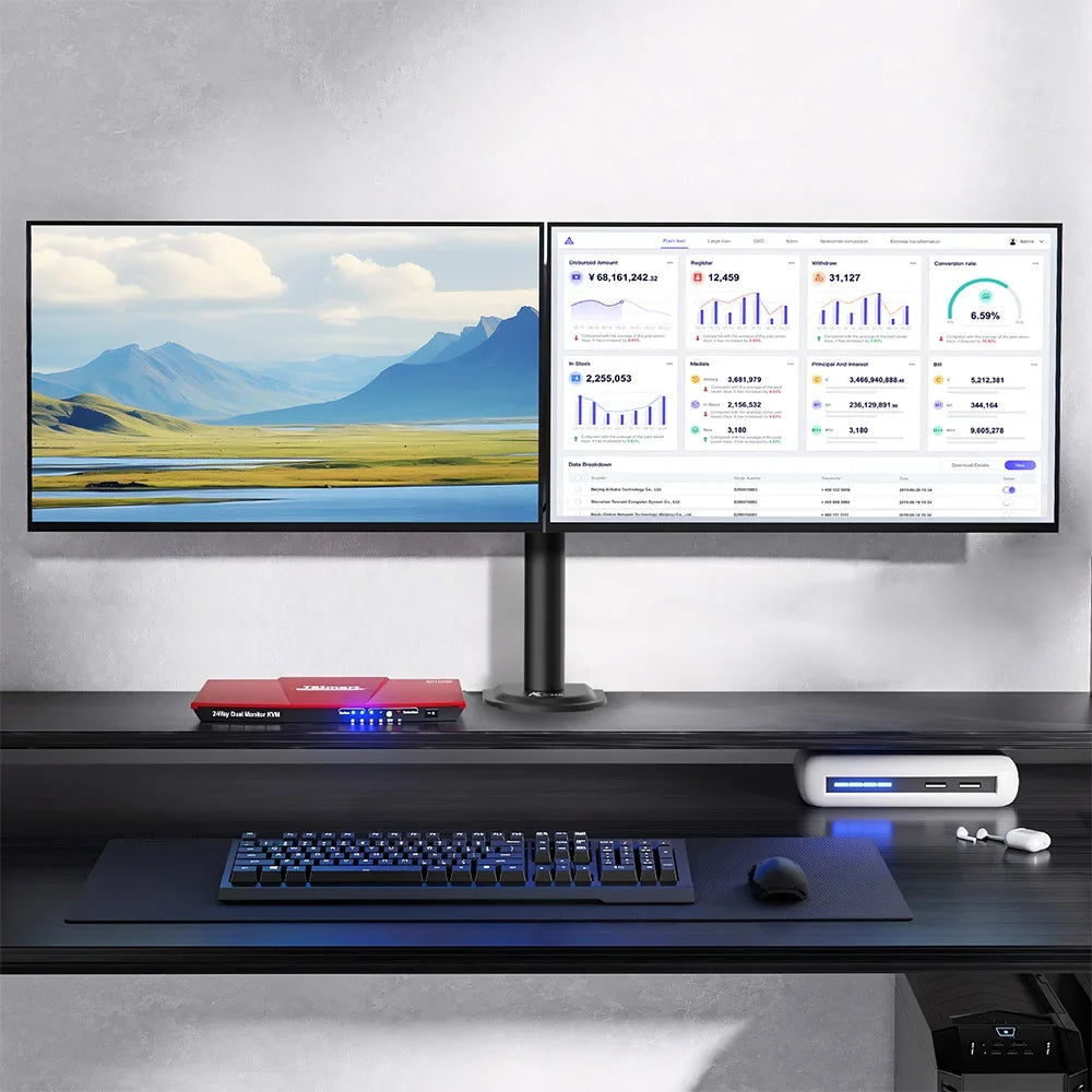 Dual Monitor Mounting Arm for Enhanced Workspace