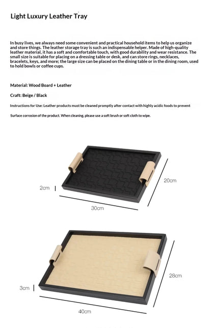 Decorative Tray for Organizing – Nature-Inspired Design
