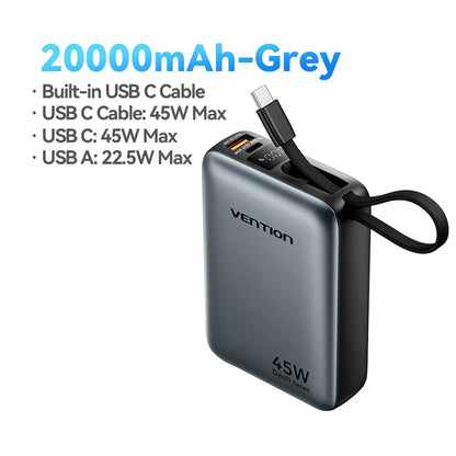 Power Bank with 45W Quick Charge Capability