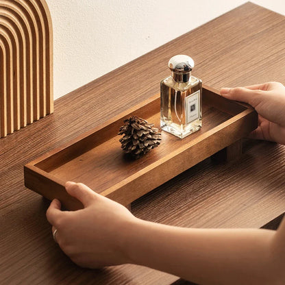 Natural Wood Storage Tray for Essentials