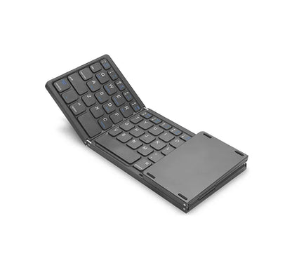 Compact Bluetooth Keyboard with Touchpad – Foldable Design