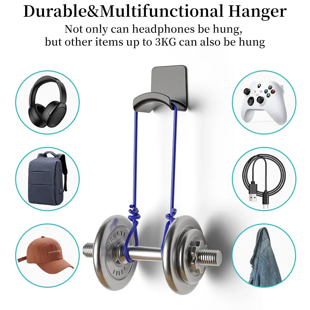 Wall-Mounted Holder for Headphones