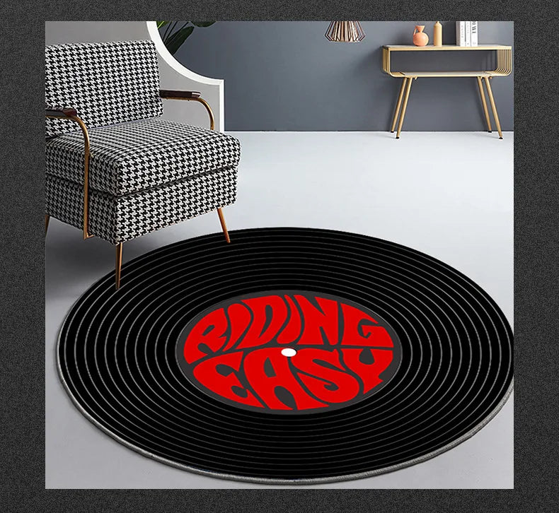Round Decorative Area Rug for Game Room