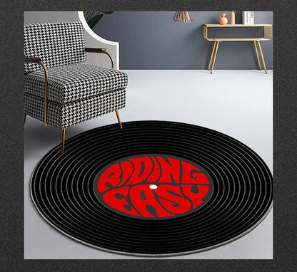 Round Decorative Area Rug for Game Room